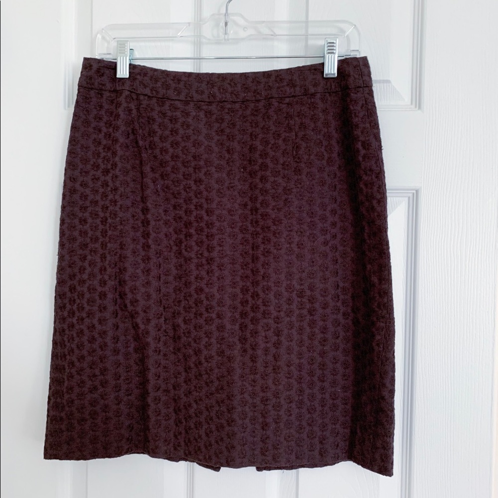 Textured j crew pencil skirt